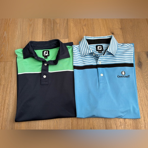 Medium Footjoy Golf Polos, Men’s Medium Footjoy Golf Polo Bundle, Both Shirts. - Picture 2 of 11